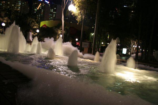 Waschmittel im Brunnen