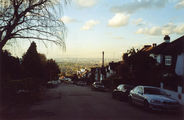 Blick Richtung Central London