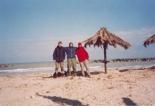 Geil, wir sind am Strand!