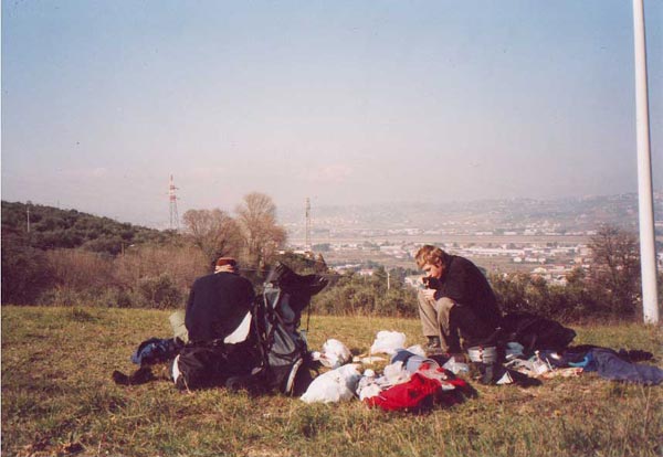 Frühstück bei Pescara, Blick auf Aero Porto