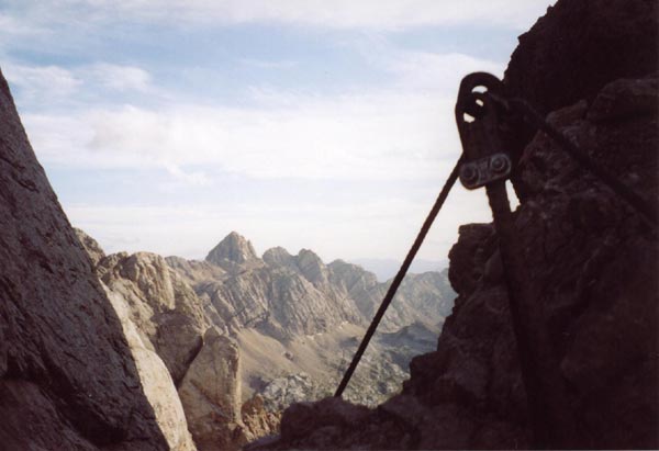 Marmolada Scharte, Klettersteig